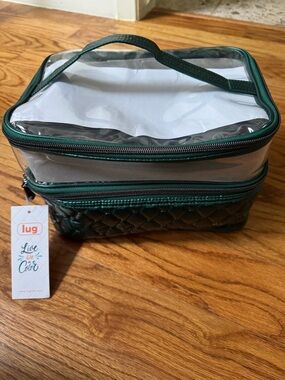 NWT Lug Whoosh Cosmetics Case - Metallic Wickedly Green